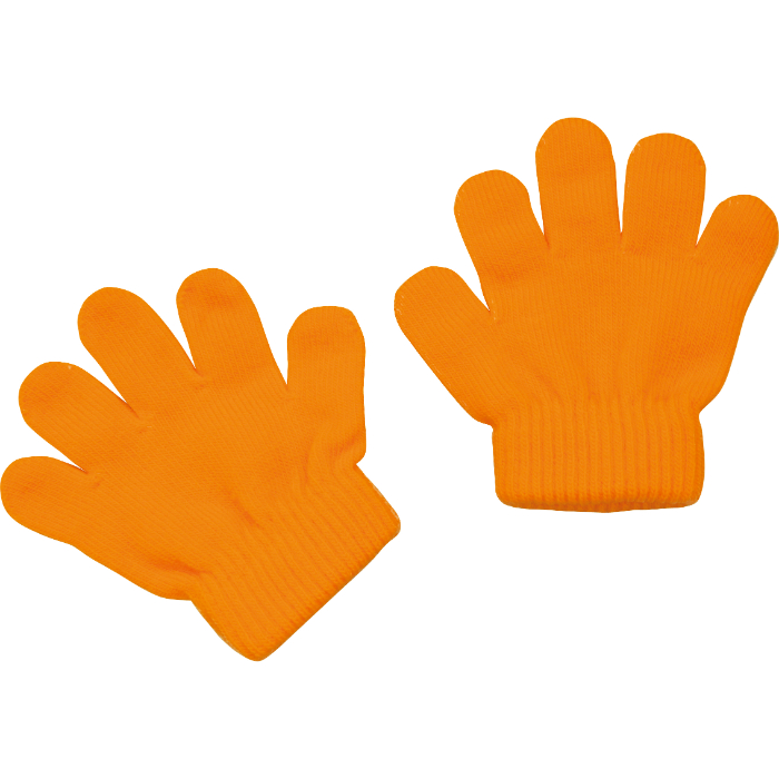 ミニのびのび手袋 蛍光オレンジ 2117