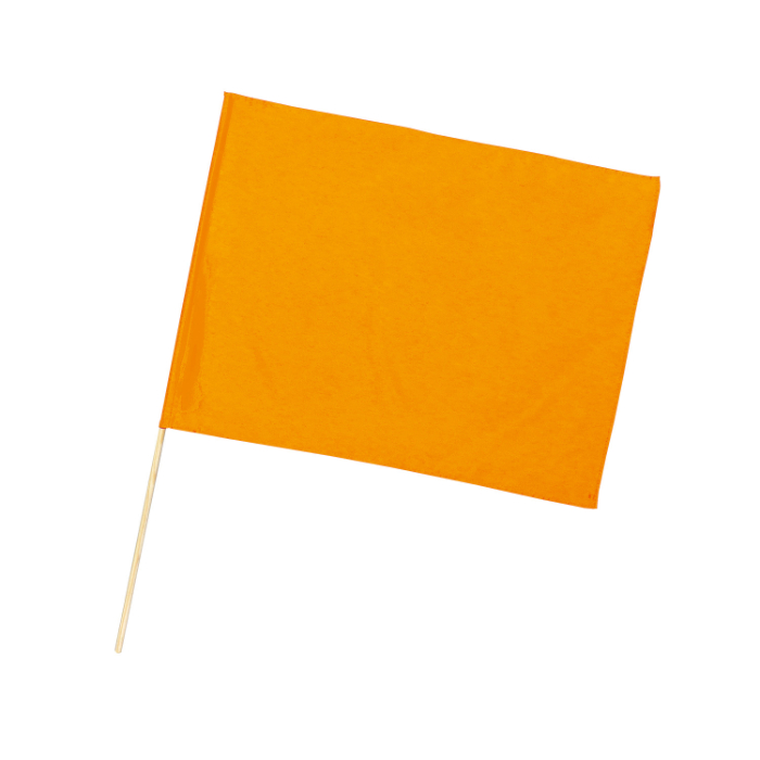 サテン特大旗 メタリックオレンジ φ12mm 3253