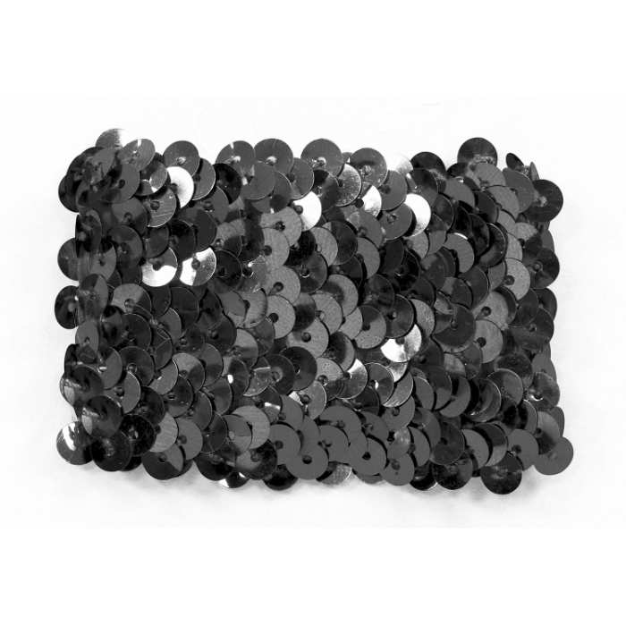 メタリックリストバンド ブラック 4712