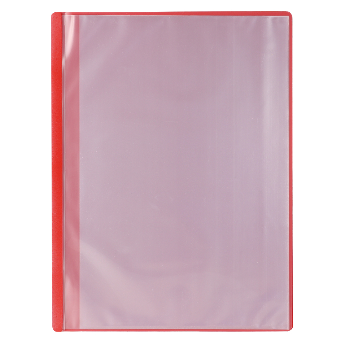 薄型クリアブックA4 横入れ 10ポケット レッド 5646