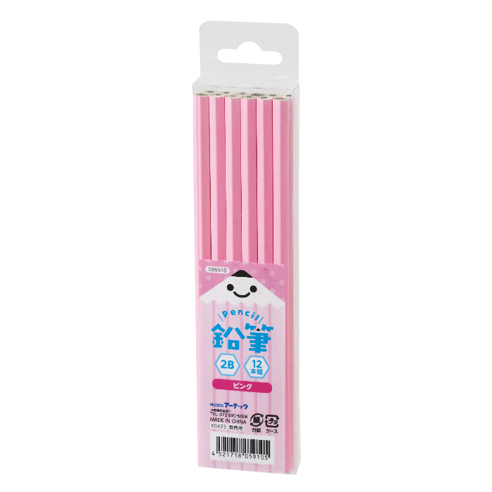 鉛筆2B ピンク 5910(12本)