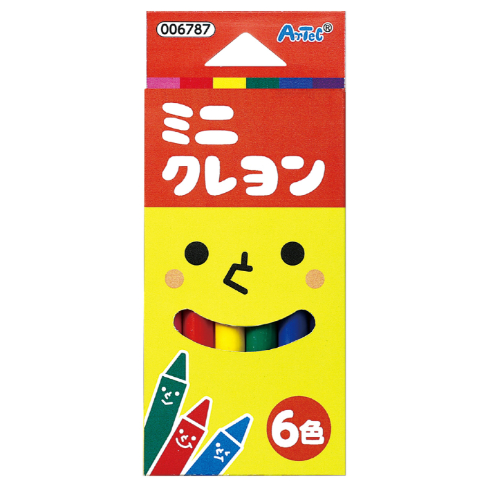 ミニクレヨン 6色 6787