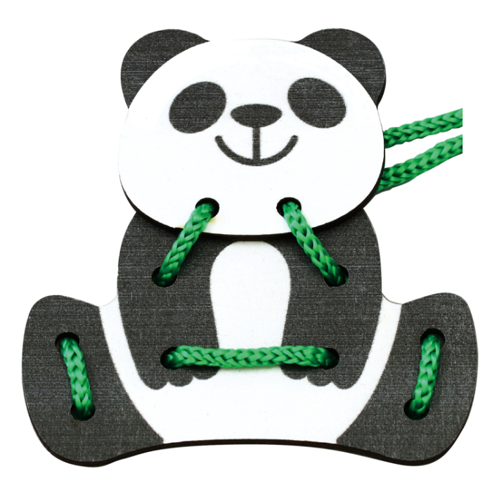 木製ひもとおし パンダ 7125