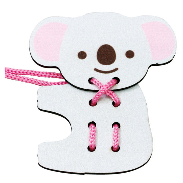 木製ひもとおし コアラ 7129