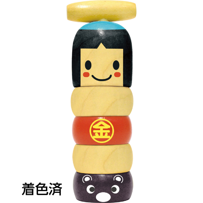 金太郎だるま落し(木製玩具) 7699