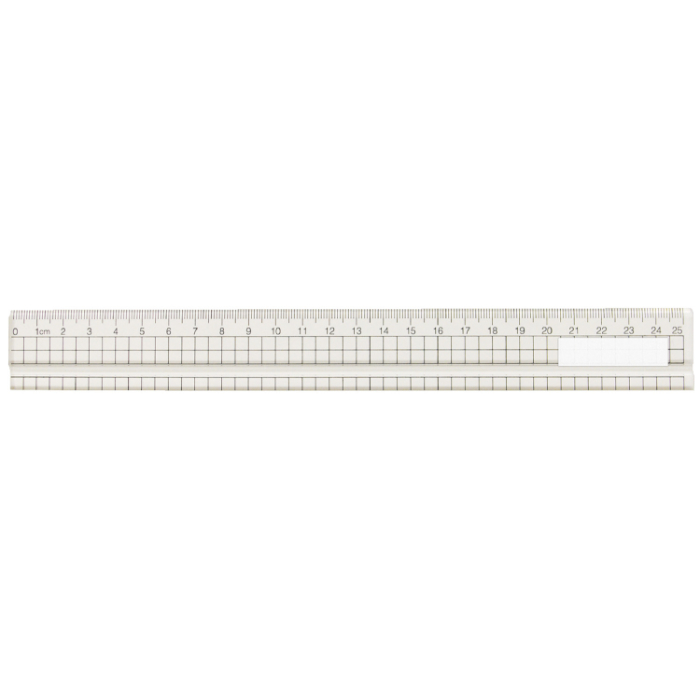 アクリル方眼定規 25cm(溝付) 10900