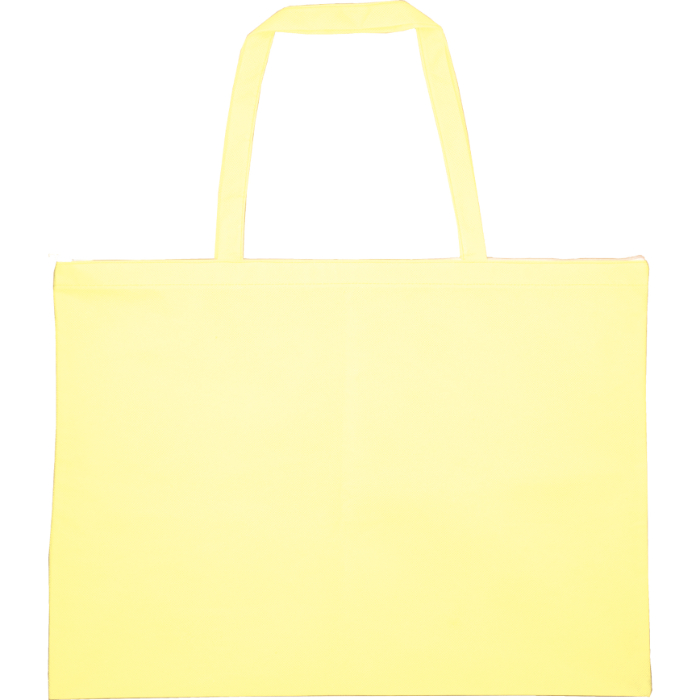作品バック不織布製大 薄黄(チャック付) 11379 アーテック