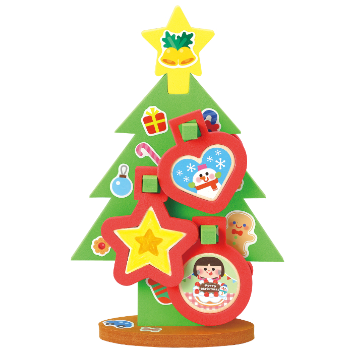 おえかきクリスマスツリー 木製パーツ付き 11814