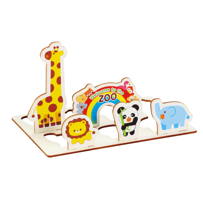 木製組製カードB6 わくわくどうぶつえん 11848