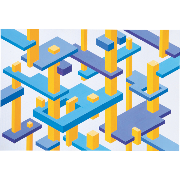 B4 斜方眼  小 13025(10枚)