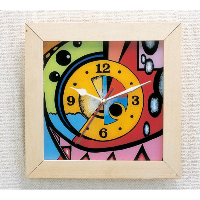 アートガラス時計セット 13354