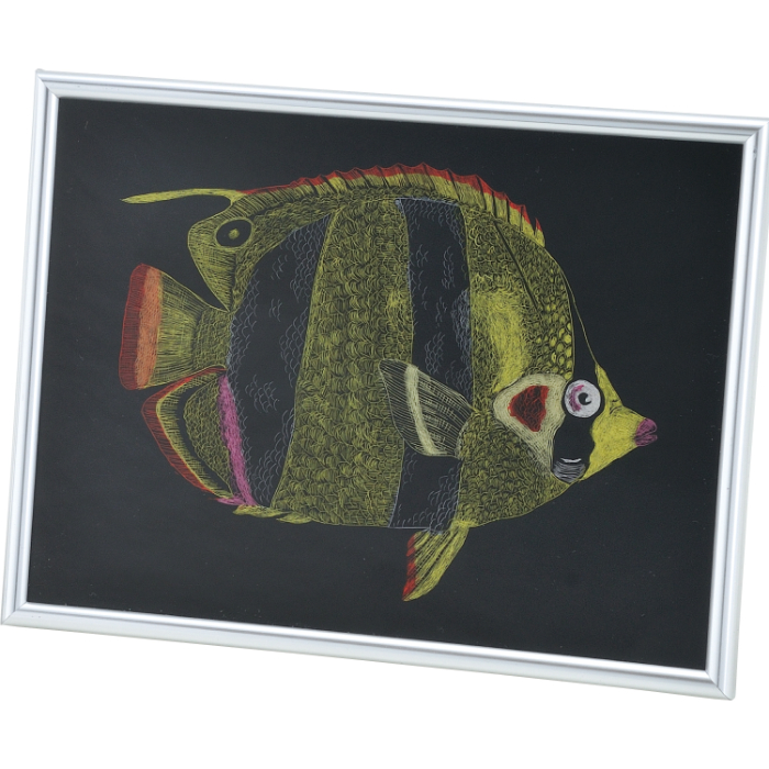 アクリル製アートガラス メタリックフレームセット 大 13359