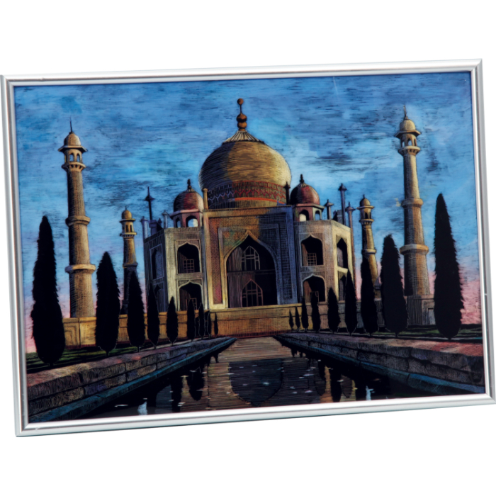 ポリエステル製アートガラスA4 メタリックフレームセット 13562