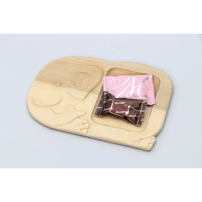 木彫皿(桂) 13595