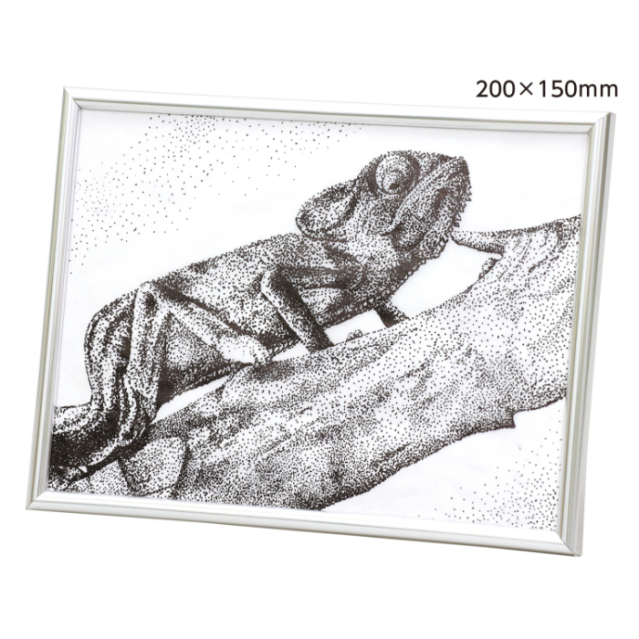 ペン付点描フレーム200x150mm 13728