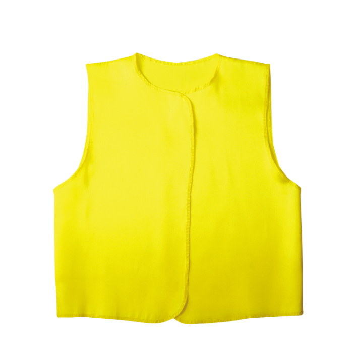 ソフトサテンベスト C 黄 14469