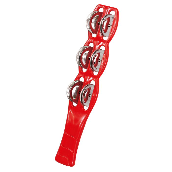 スティックタンバリン 赤 14588