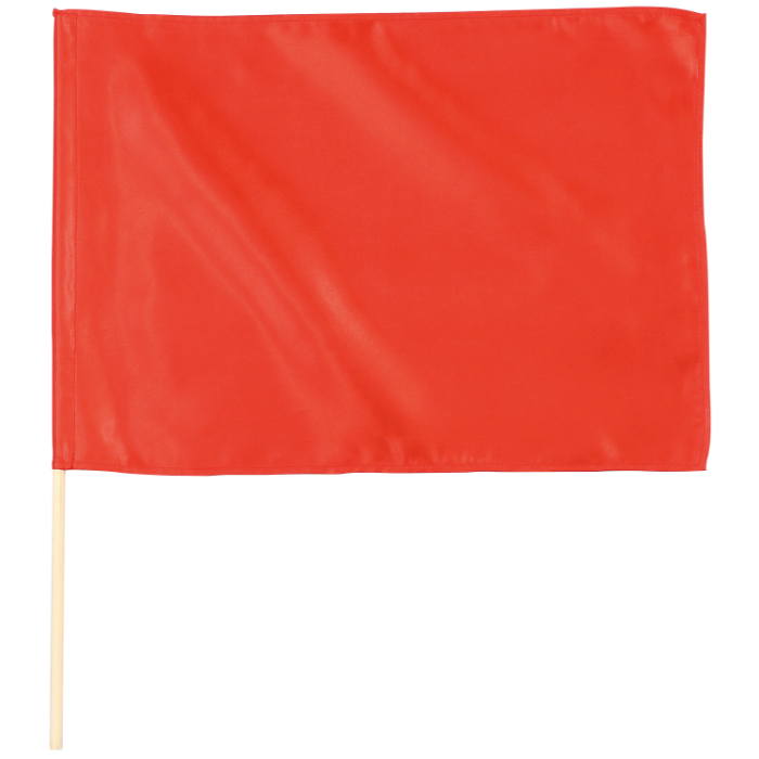 サテン中旗 メタリックレッド Φ12mm 14827