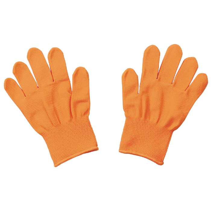 カラーライト手袋蛍光オレンジ 14857