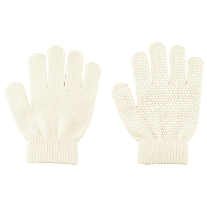 カラーのびのび手袋 すべり止め付 白 14929