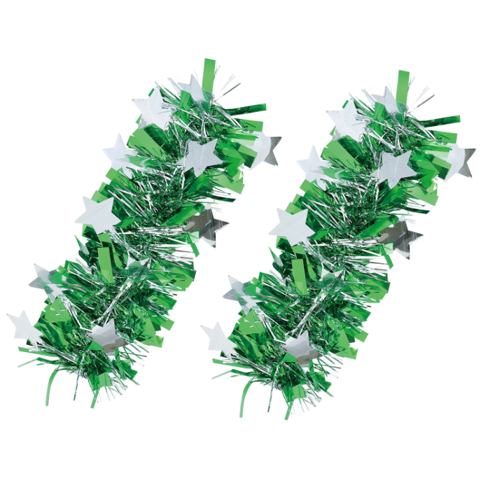 キラキラパッチンリストバンド 緑/銀 14979(2個)