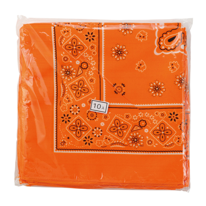 バンダナ オレンジ 18177(10枚)