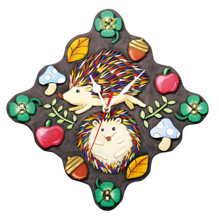 黒彫板時計  クォーツ時計B付 20121