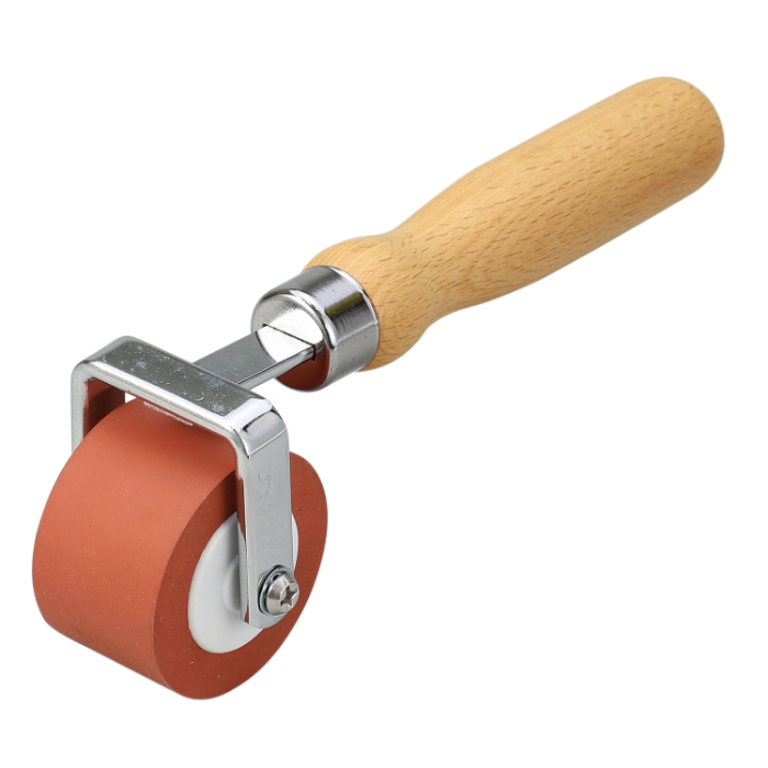 転圧ゴムローラー 赤 φ45×30mm 21029