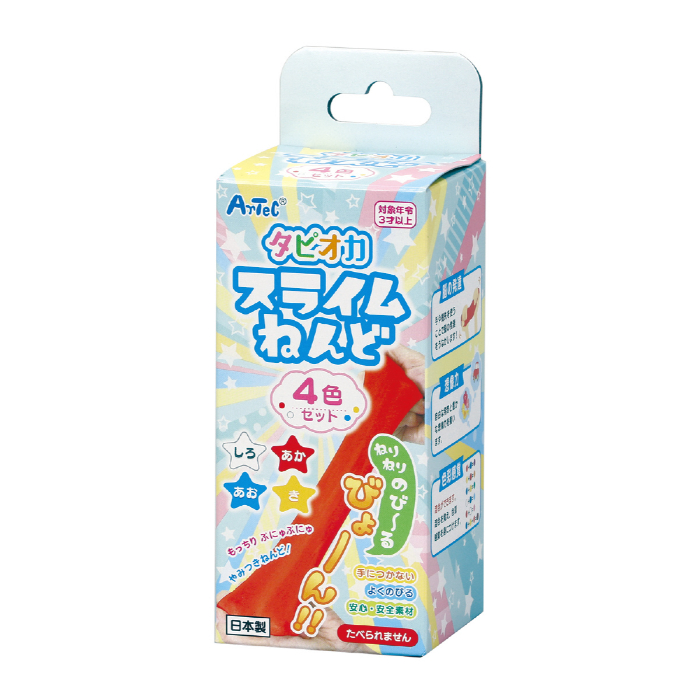 タピオカスライムねんど 4色セット 23291