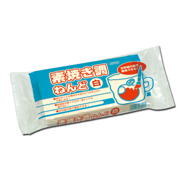 素焼調ねんど 白 350g ヘラ付(60646) 27018