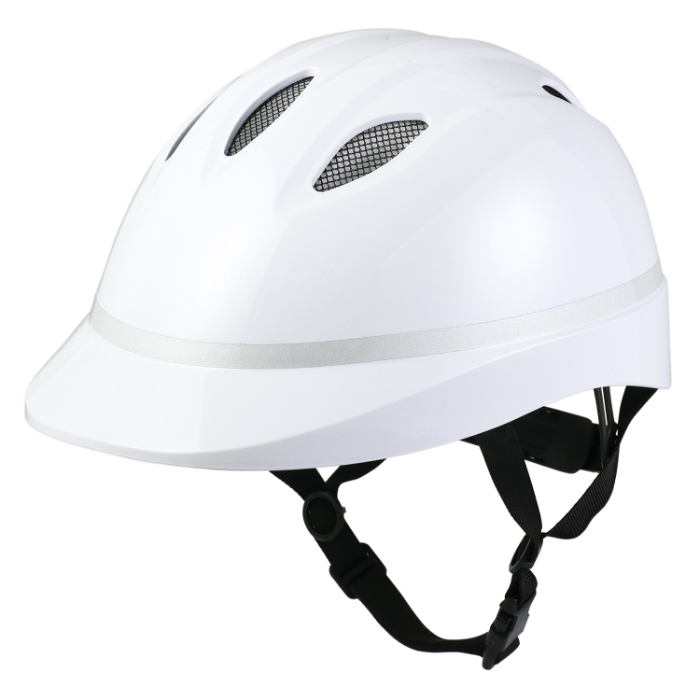 自転車用ヘルメット メッシュ+通気孔付モデル L ホワイト 36527