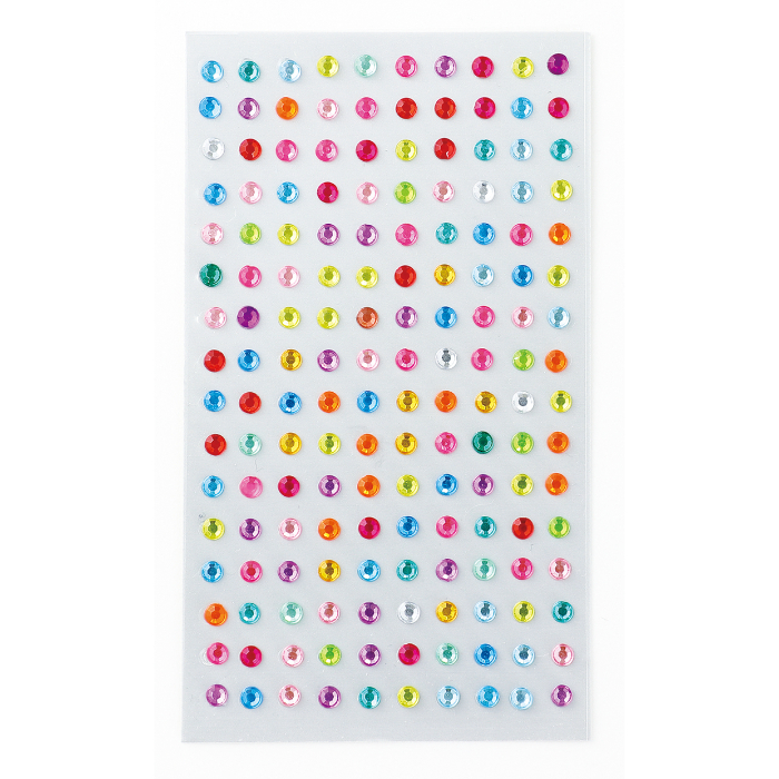 カラフル!ラインストーンシール 46748