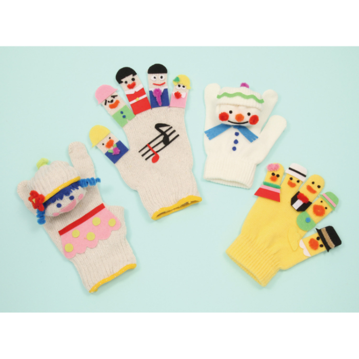 手袋人形 蛍光オレンジ 50920