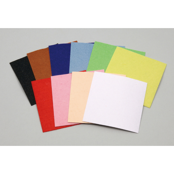 フェルトシールセット小100X100mm10色組 50967