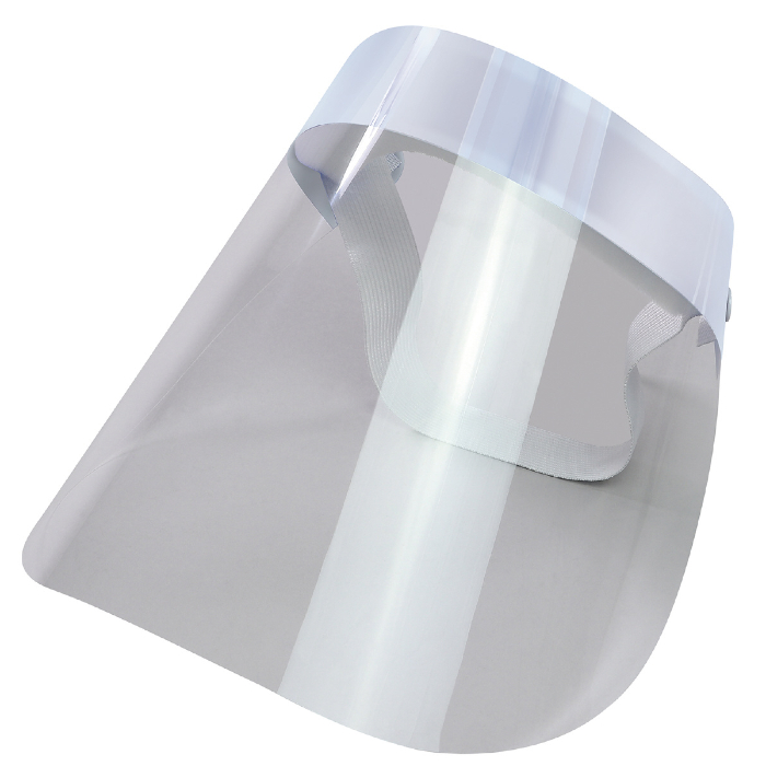 カラーフェイスシールド 白 51094