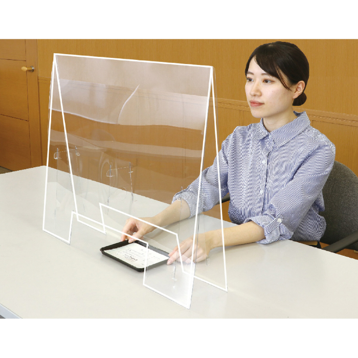 飛沫防止パーテーション 大1.0 窓あきタイプ 51238