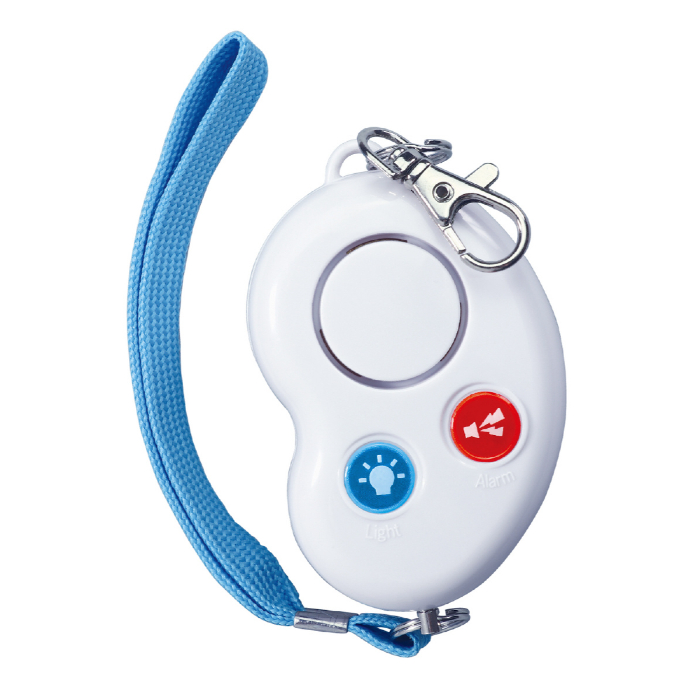 防犯ブザービーンズIIホワイト(防水・単4電池) 51318