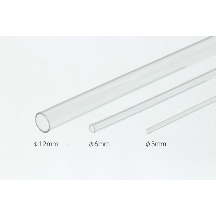 透明アクリルパイプ φ12x500mm 55599(5本)
