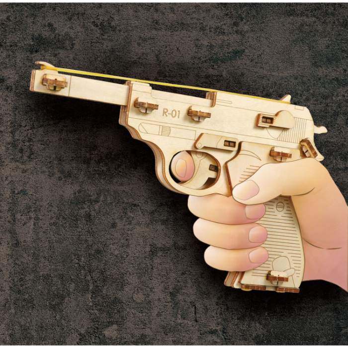 木製単発式輪ゴム銃 58194
