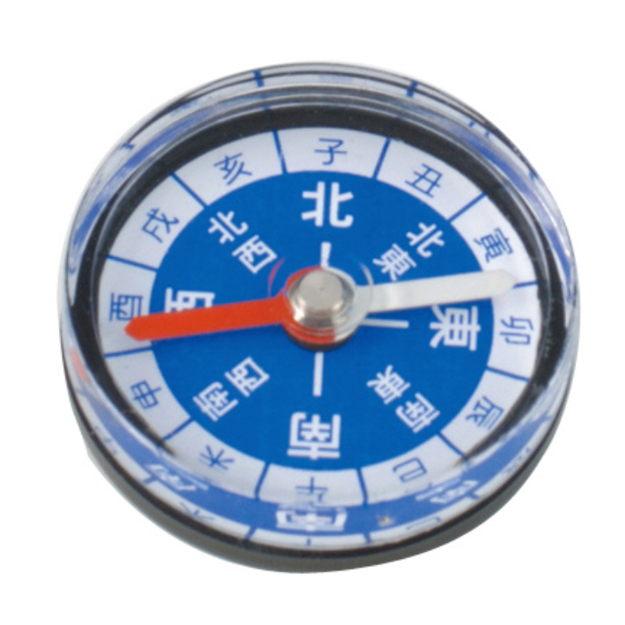 カラフル方位磁石 30φ黒 70240