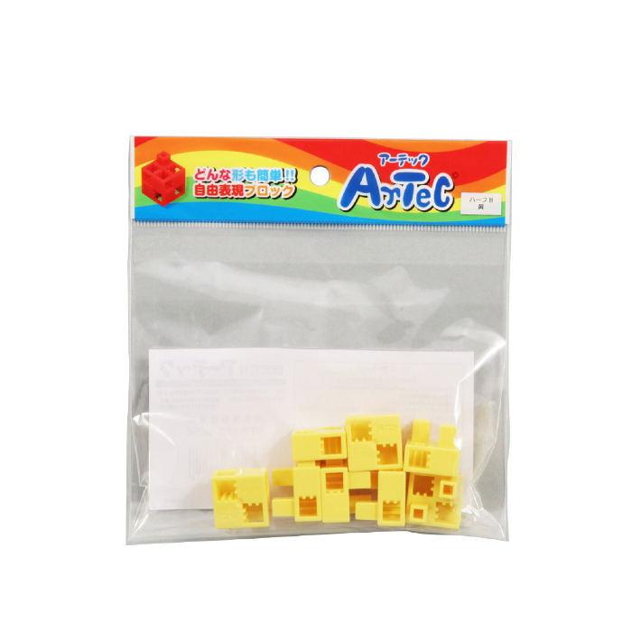 Artecブロック ハーフB  黄 77781(8ピース)
