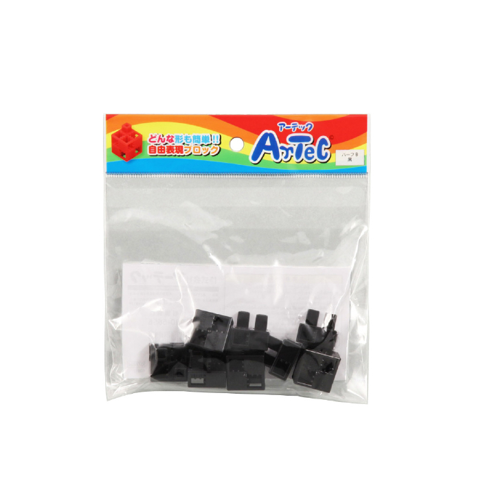 Artecブロック ハーフB  黒 77794(8ピース)