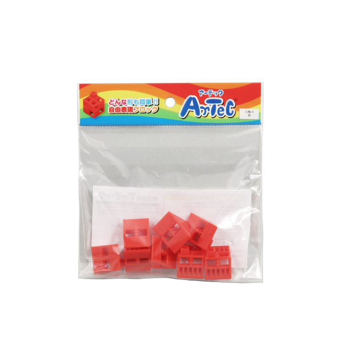 Artecブロック 三角A  赤 77795(8ピース)