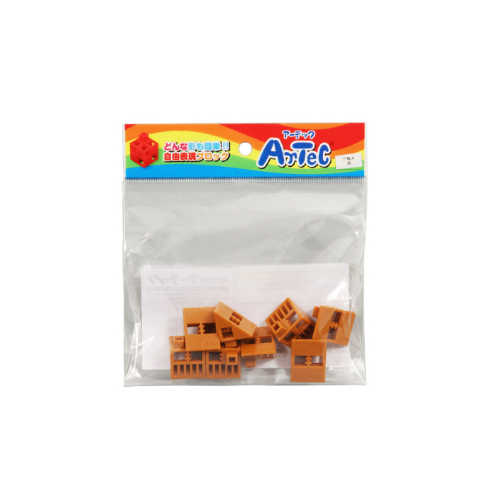 Artecブロック 三角A  茶 77812(8ピース)