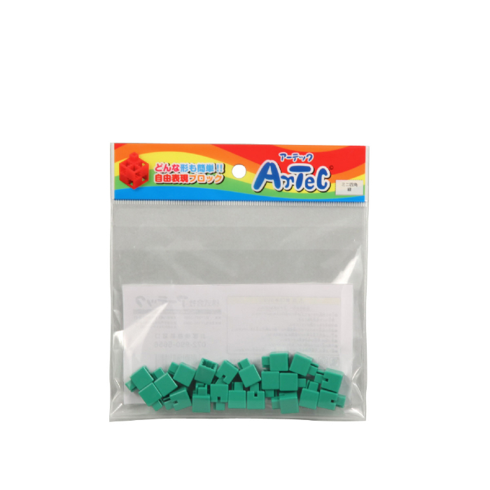 Artecブロック ミニ四角  緑 77829(20ピース)