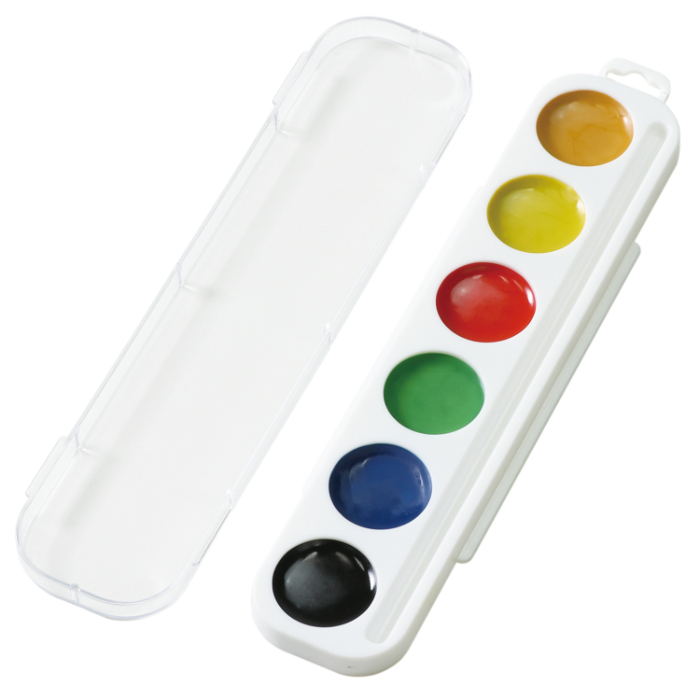 固形水彩絵具(ソフト) 6色セット 111453