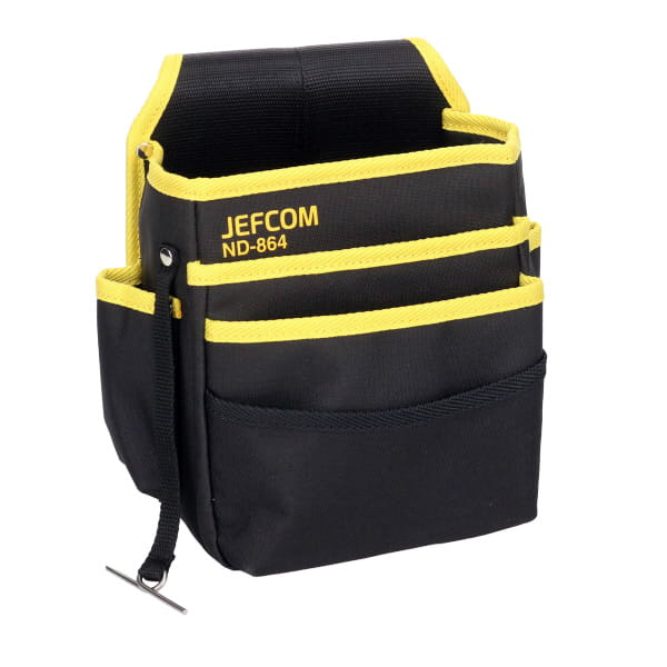 064357 電工キャンバスハイポーチ ND-864 ジェフコム