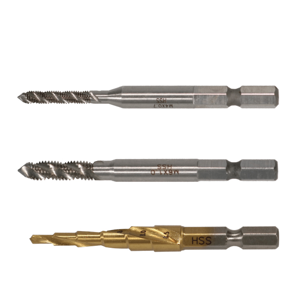 六角軸スパイラルタップ・下穴ドリルセット JRS-T46(3本)