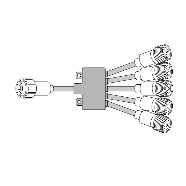 LEDソフトネオン 5分岐コード PR-E3-B05