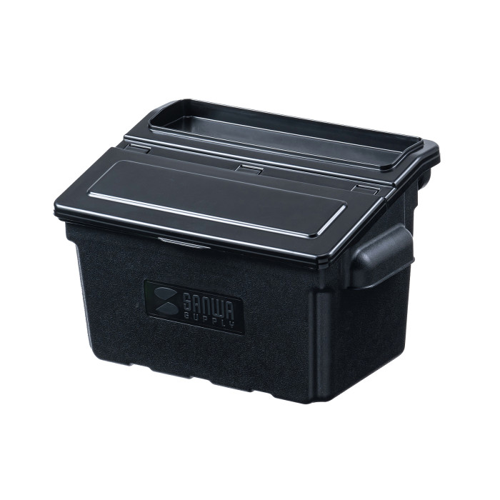 3段式ワゴン用蓋付きサイドBOX 小 CART-FA3ST2BK